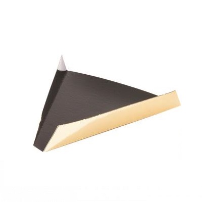 CJ.200 BASE CARTAO TRIANGULAR PRETO/OURO